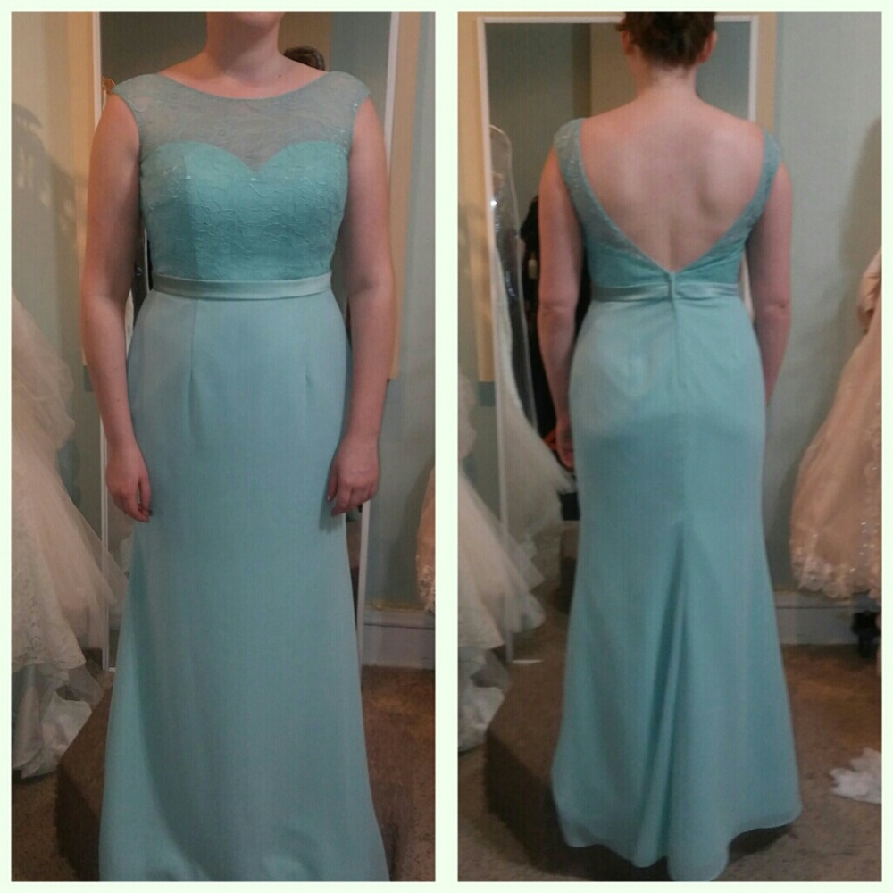 NWT Seafoam bridesmaid gown